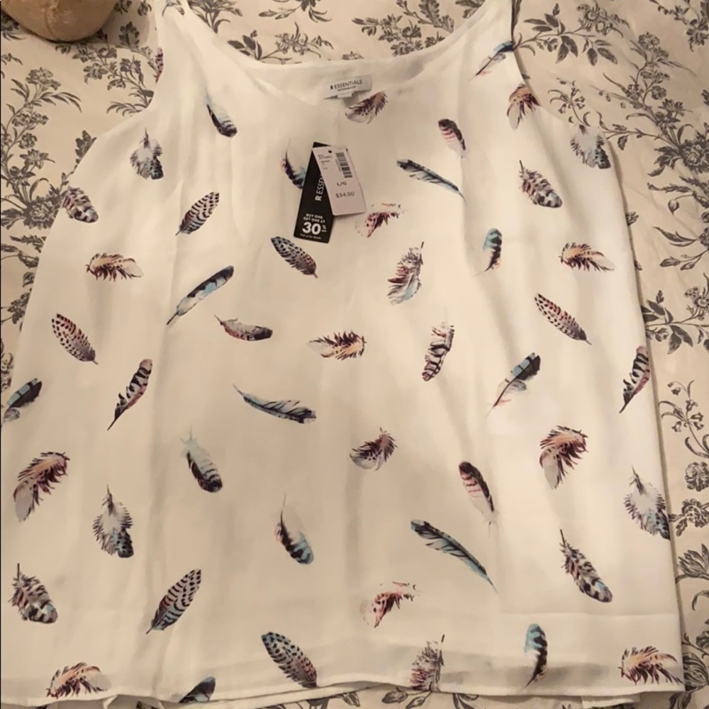 Brand new feather camisole.